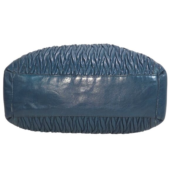 Coach 2013 Teal Madison Phoebe Gathered Twist Leather Shoulder Bag  No. 26257 - Picture 9 of 14